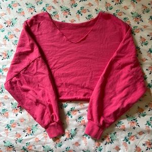 Cropped Pink Sweatshirt